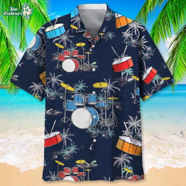 Drum Nature Beach Hawaiian Shirt by Teesculture.com