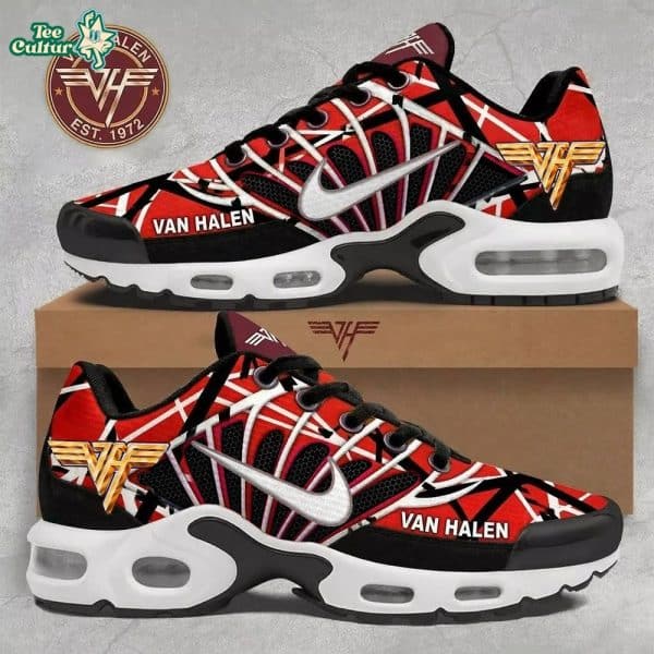 Eddie Van Halen Frankenstein Inspired Air Max Custom Sneakers Limited Edition