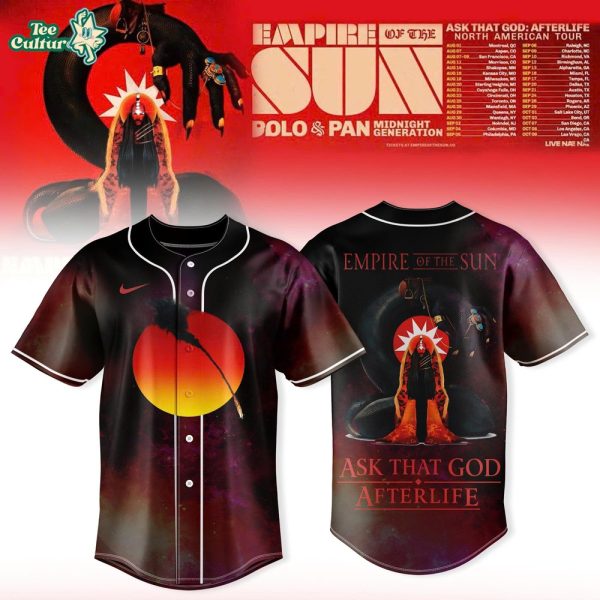 Empire Of The Sun Ask That God Afterlife Tour Baseball Jersey – Midnight Generation Cosmic Fan Edition