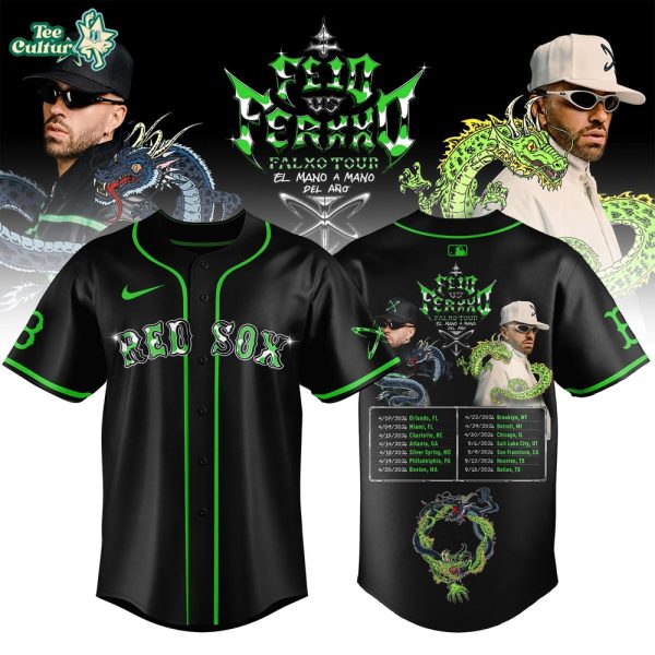 FEID Tour Jersey, Red Sox Jersey, Music Merch