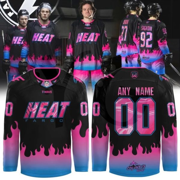 Fargo Force HEAT Night 2026 Special Hockey Jersey