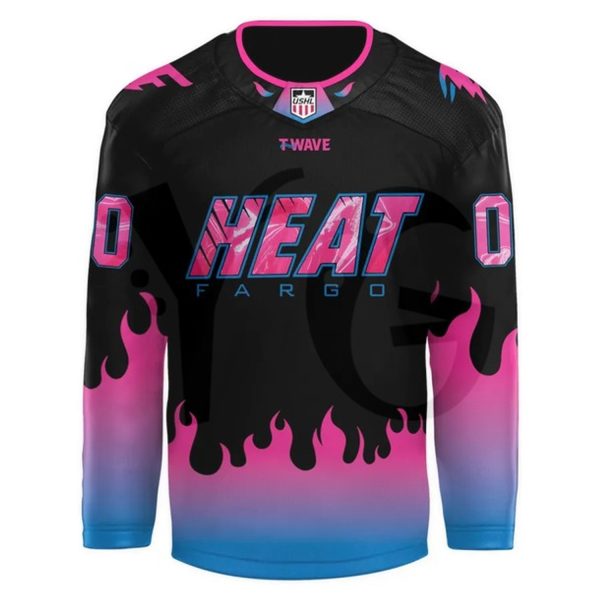 Fargo Force HEAT Night 2026 Special Hockey Jersey by Drovenwear.com