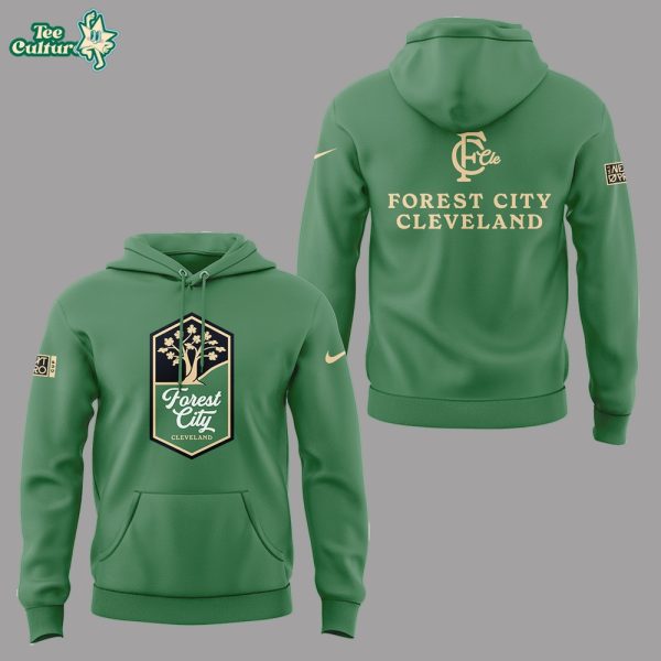 Forest City Cleveland Limited Edition Green Hoodie 2026 by Teesculture.com