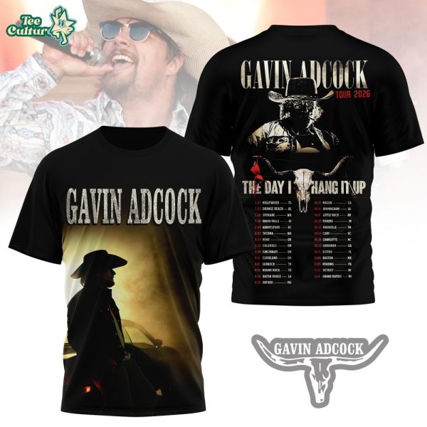 Gavin Adcock The Day I Hang It Up 2026 Tour Graphic Tee