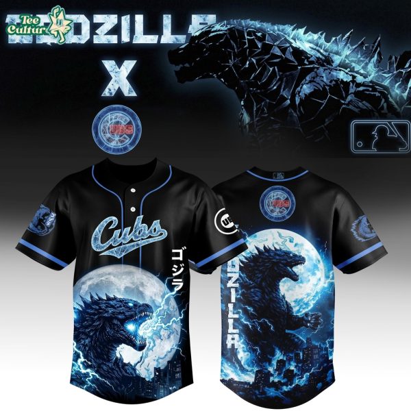 Godzilla Jersey, Cubs Jersey, Kaiju Apparel