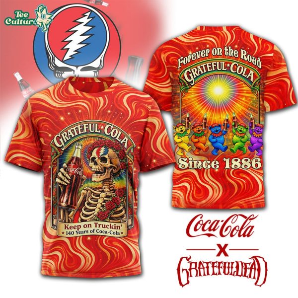 Grateful Dead X Cocacola 140Th Anniversary Psychedelic Shirt
