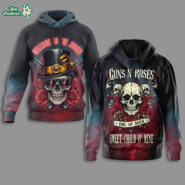 Guns N' Roses Welcome to the Jungle 3D Rock Hoodie Limited Edition