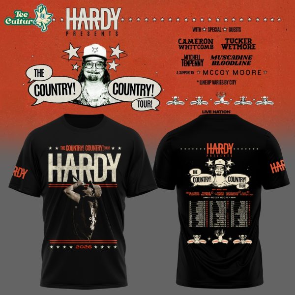 HARDY: THE COUNTRY! COUNTRY! TOUR! Collection Tshirt