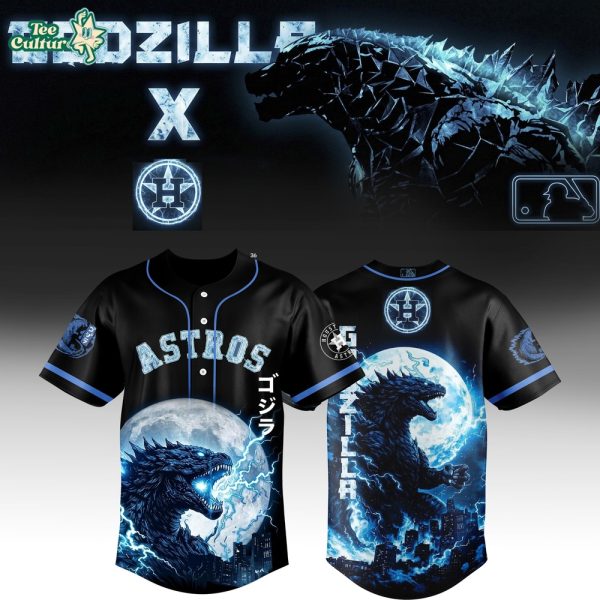 Houston Astros Godzilla Legendary Collaboration Black Limited Jersey