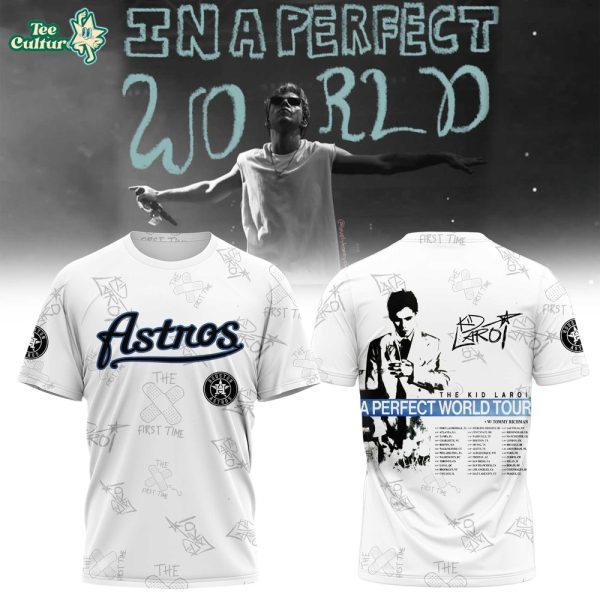 Houston Astros MLB x The Kid Laroi A Perfect World Tour Graphic T-Shirt