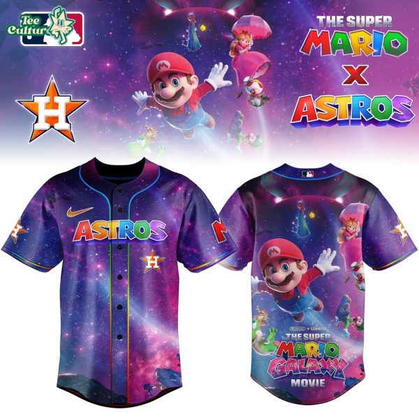Houston Astros Super Mario Galaxy Inspired Limited Edition Baseball Jersey Version 1