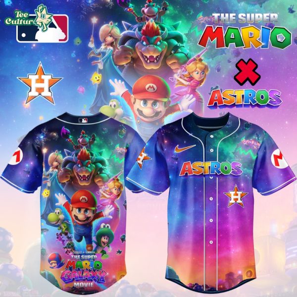 Houston Astros Super Mario Galaxy Inspired Limited Edition Baseball Jersey Version 2