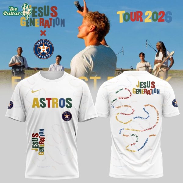Houston Astros x The Jesus Generation 2026 Tour Graphic Tshirt