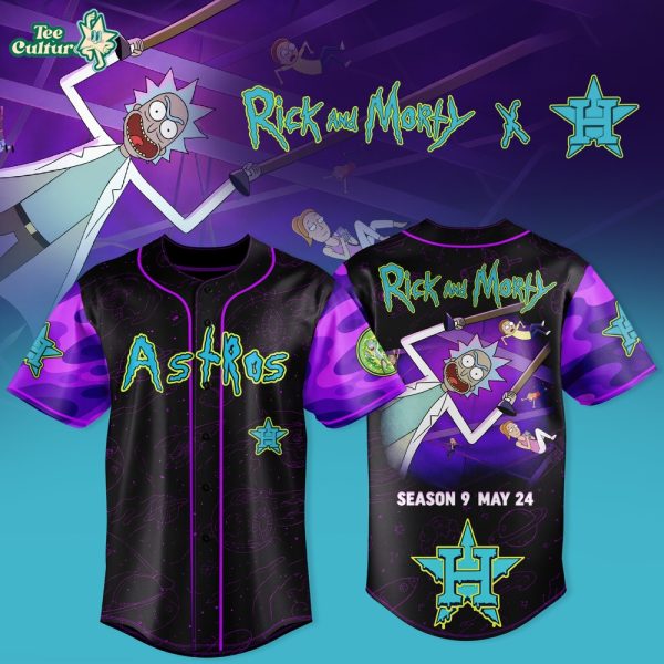 Houston Space City Rick and Morty Style Baseball Jersey 2026