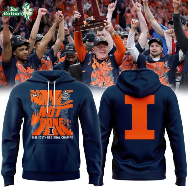 Illinois Basketball Final Four Regional Champions Nike Navy Hoodie