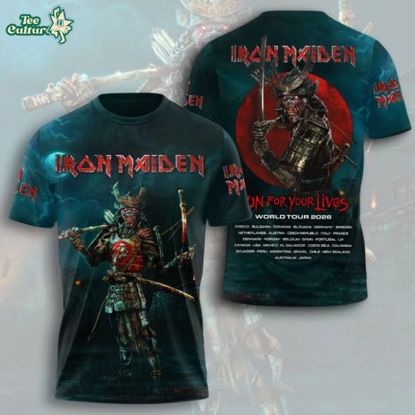 Iron Maiden 2026 World Tour Limited 3D Apparel Collection