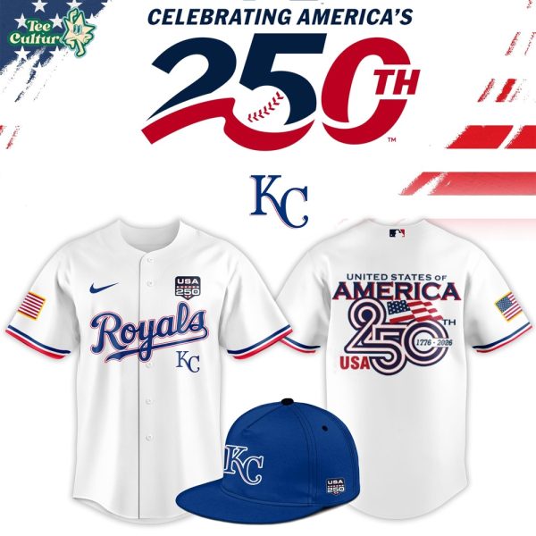Kansas City Royals USA 250th Anniversary American Pride Baseball Jersey