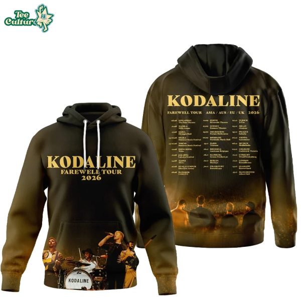 Kodaline Farewell Tour 2026 3D Graphic Hoodie Collector Edition