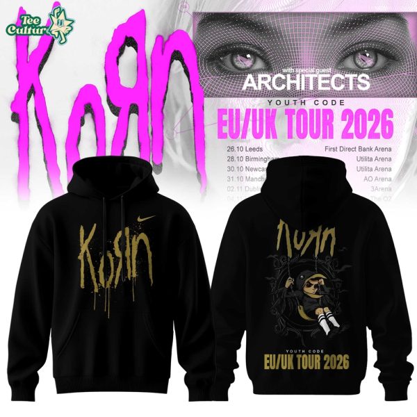 Korn EU/UK Tour 2026 Hoodie – Heavy Metal Band Concert Tour Hoodie for Rock Fans Ver2