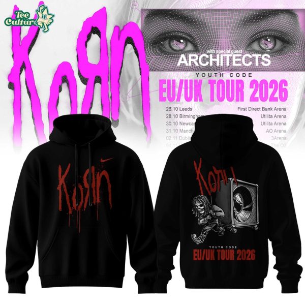 Korn EU/UK Tour 2026 Hoodie – Heavy Metal Band Concert Tour Hoodie for Rock Fans Ver3