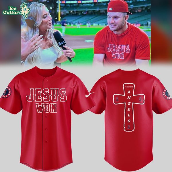 Limited Edition Los Angeles Angels Jesus Won Jersey Ver2 by Teesculture.com