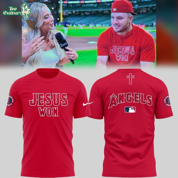 Limited Edition Los Angeles Angels Jesus Won Shirt