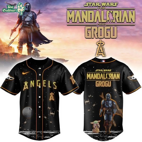 Los Angeles Angels Grogu & Mandalorian Special Edition Baseball Jersey