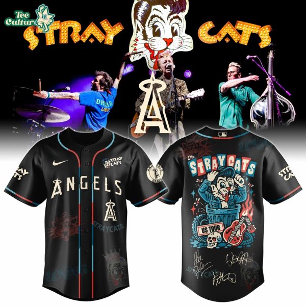 Los Angeles Angels Stray Cats 2026 US Tour Inspired Baseball Jersey