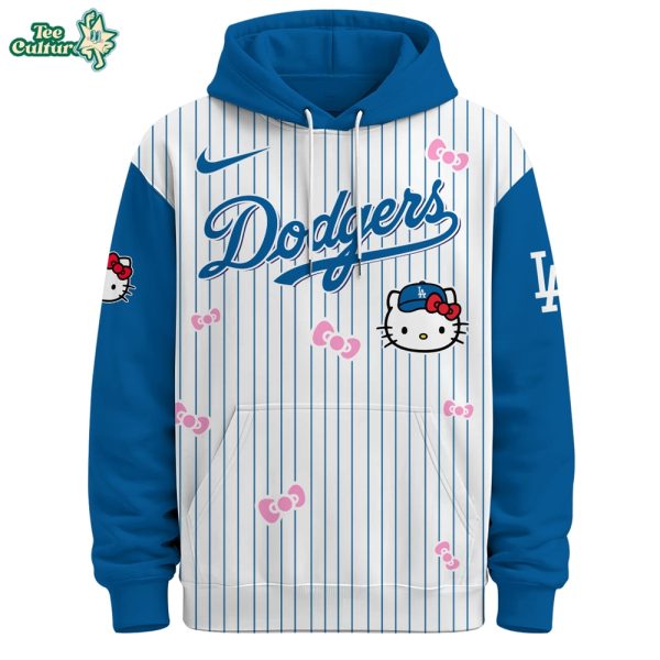 Los Angeles Dodgers Hello Kitty Special Edition Fan Hoodie by Teesculture.com