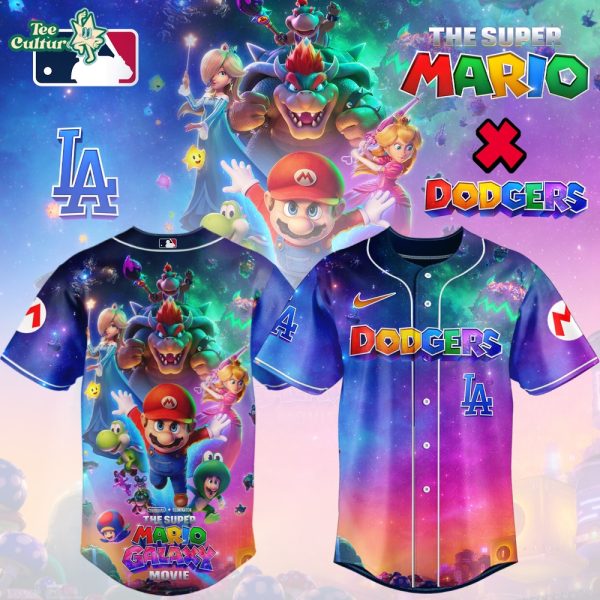 Los Angeles Dodgers Super Mario Galaxy Inspired Limited Edition Baseball Jersey Version 2