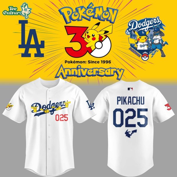 Los Angeles Dodgers x Pokemon 30th Anniversary Custom Name/Number Jersey 2026