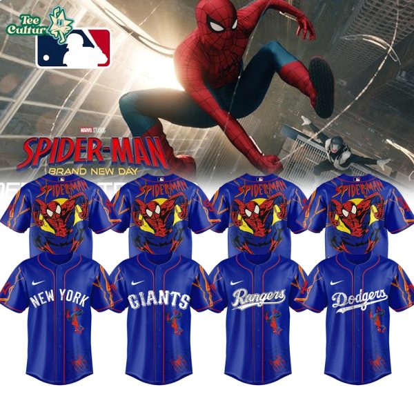 MLB ALL TEAM x Spider Man: Brand New Day Blue Jersey