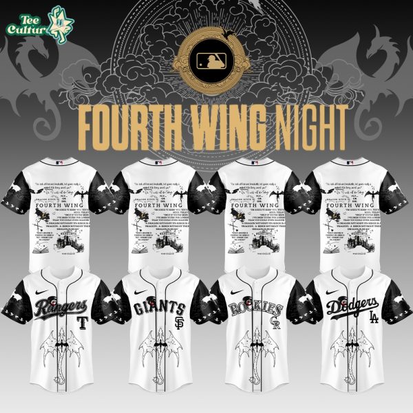 MLB All Teams x Fourth Wing Fantasy Limited Baseball Jersey – White Edition