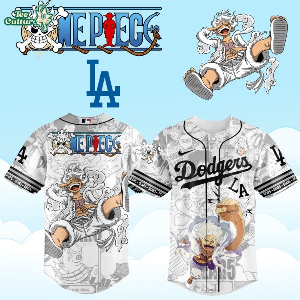 MLB All Teams x One Piece Luffy Anime Baseball Jersey by Teesculture.com