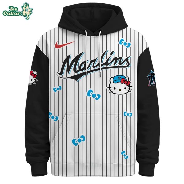 Miami Marlins Hello Kitty Special Edition Fan Hoodie by Teesculture.com
