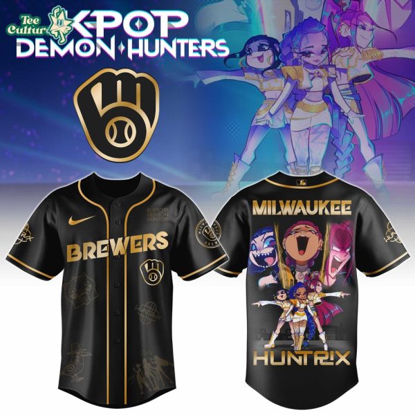 Milwaukee Brewers Golden Kpop Demon Hunter Limited Edition Baseball Jersey – Exclusive Design