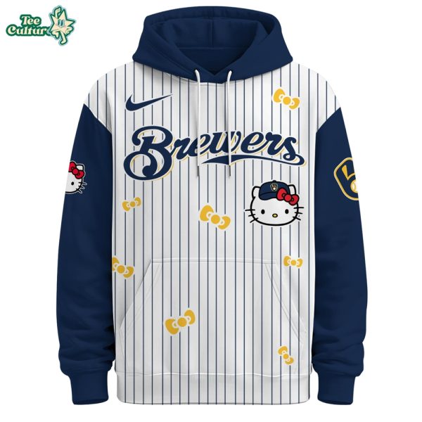 Milwaukee Brewers Hello Kitty Special Edition Fan Hoodie by Teesculture.com