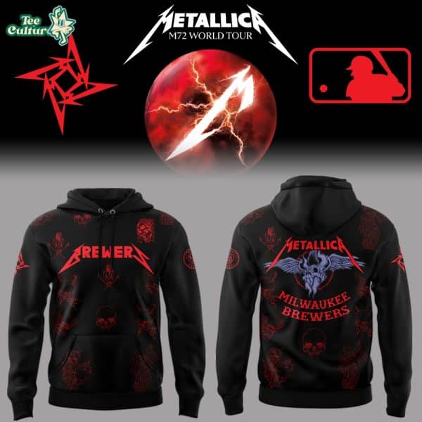 Milwaukee Brewers Metallica M72 World Tour Special Edition Hoodie