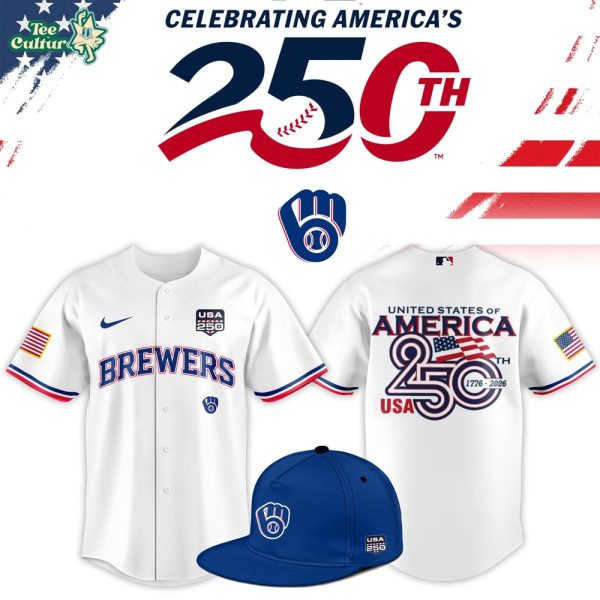 Milwaukee Brewers USA 250th Anniversary Patriotic Limited Baseball Jersey