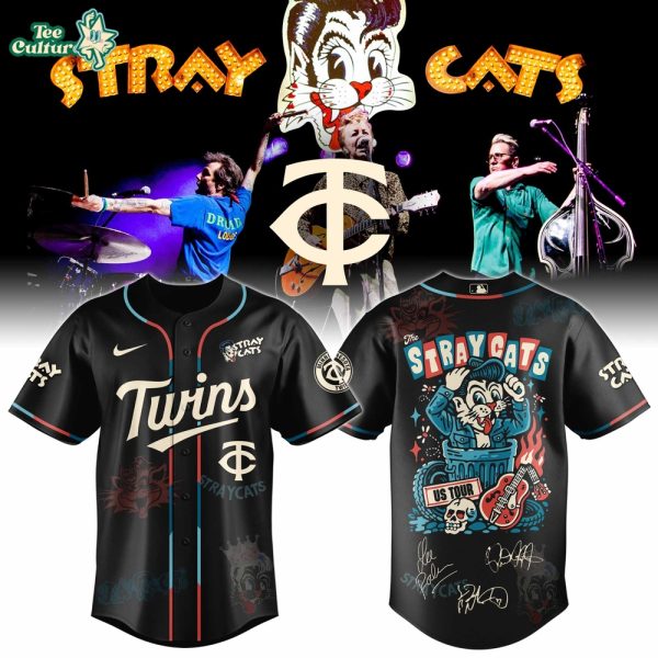 Minnesota Twins Stray Cats 2026 US Tour Inspired Baseball Jersey
