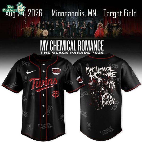 Minnesota Twins x My Chemical Romance The Black Parade 2026 Jersey Collection