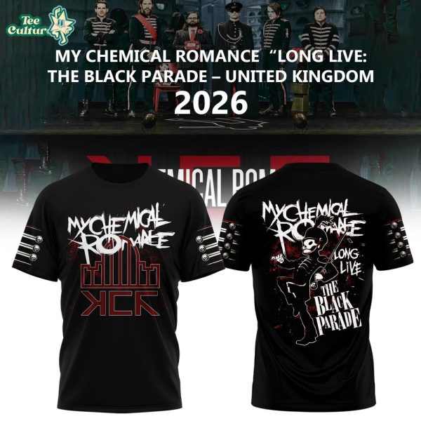 My Chemical Romance Long Live The Black Parade UK 2026 Tour Shirt