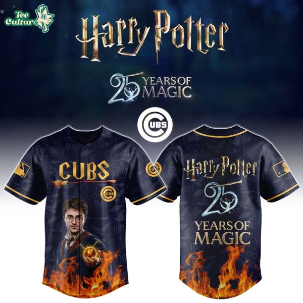 NEWEST Chicago Cubs x Harry Potter 25 Years of Magic Baseball Jersey