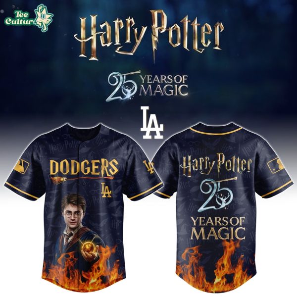NEWEST Los Angeles Dodgers x Harry Potter 25 Years of Magic Baseball Jersey
