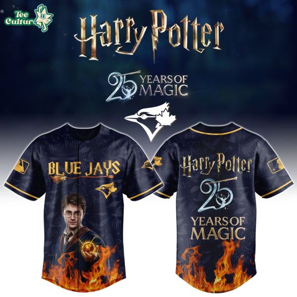 NEWEST Toronto Blue Jays x Harry Potter 25 Years of Magic Baseball Jersey
