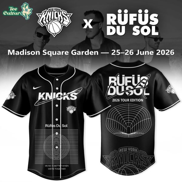 New York Knicks RÜFÜS DU SOL Inhale Exhale World Tour Inspired Jersey