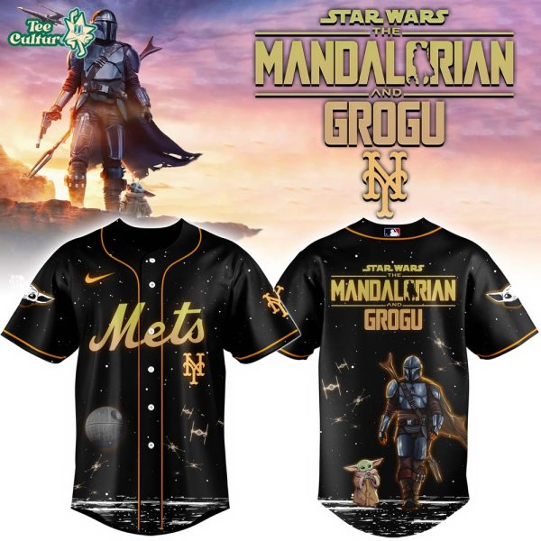New York Mets Grogu & Mandalorian Special Edition Baseball Jersey