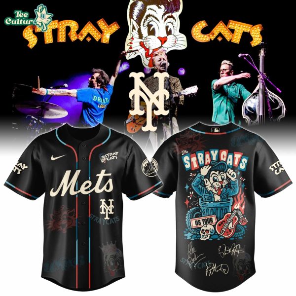 New York Mets Stray Cats 2026 US Tour Inspired Baseball Jersey