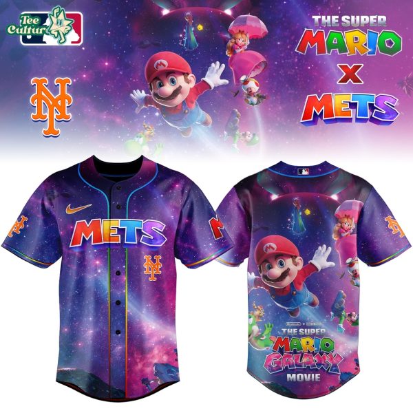 New York Mets Super Mario Galaxy Inspired Limited Edition Baseball Jersey Version 1