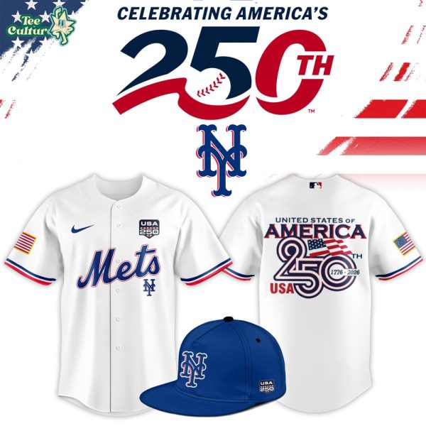 New York Mets USA 250th Anniversary Independence Baseball Jersey